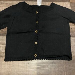 Carter's Black Button-Up Kids Sweater